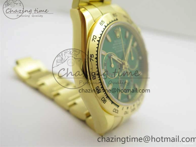 MiroTime 0302 Minimalist Daytona YG KKF 1:1 Best Edition 904L Steel Green Dial on YG Bracelet A 2451